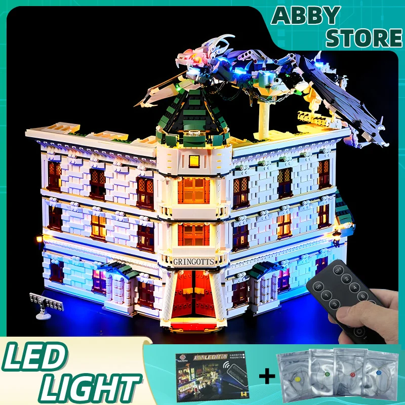 DIY RC светодиодный набор для LEGO 032101 Diagon alley bank (только светильник без модели блоков)