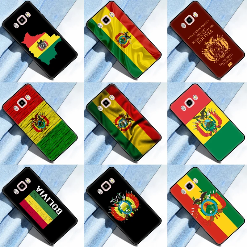 Арт-чехол с флагом Боливии для Samsung Galaxy A3, A5, J1, J3, J5, J7 2016, 2017, A7, A9, J8, J4, J6, A6, A8 Plus 2018, чехол