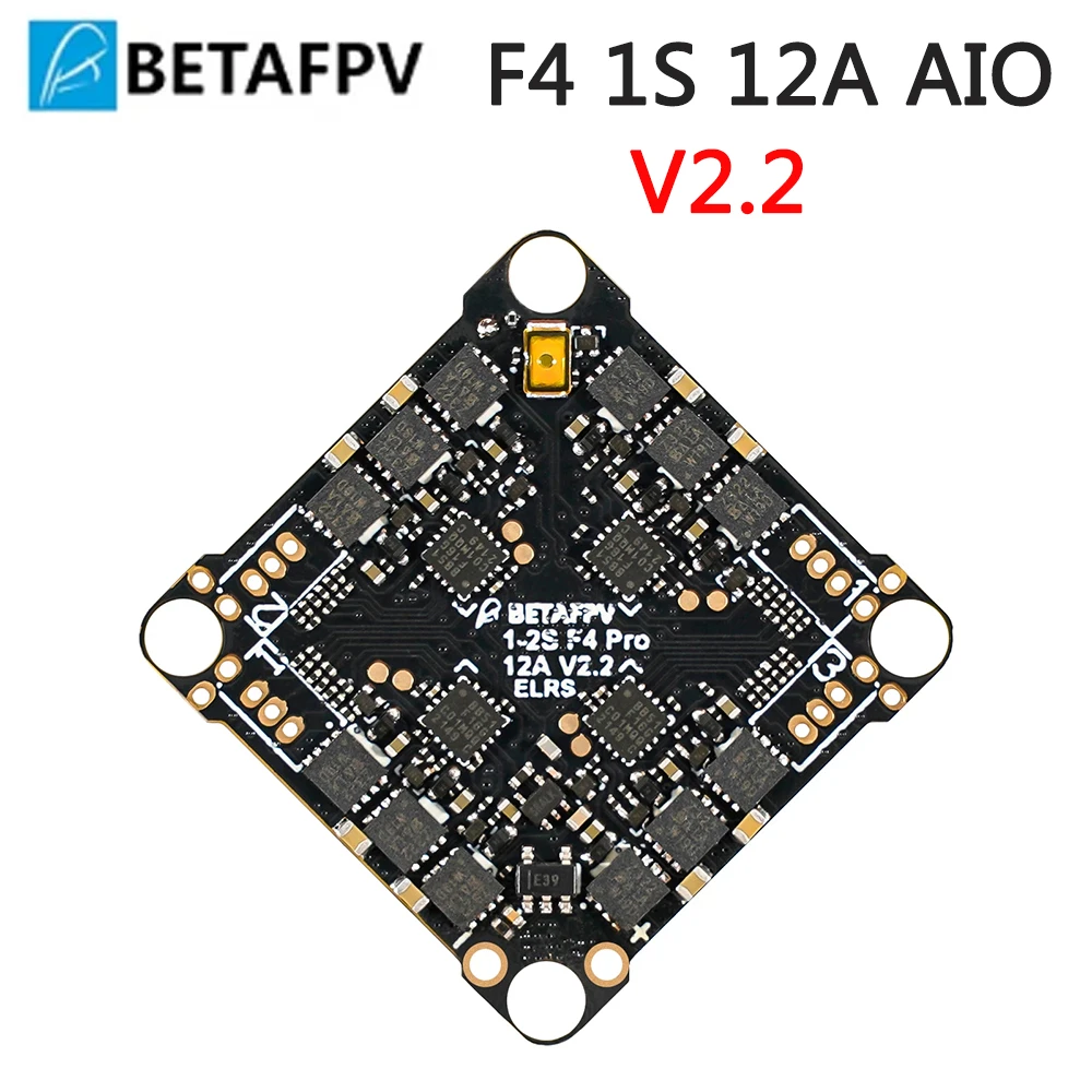 

BETAFPV F4 1S 12A AIO FC V2.2 Brushless Flight Controller ELRS/FRSKY 2.4G RX 1-2S LiPo For RC FPV Whoop Drone Toothpick