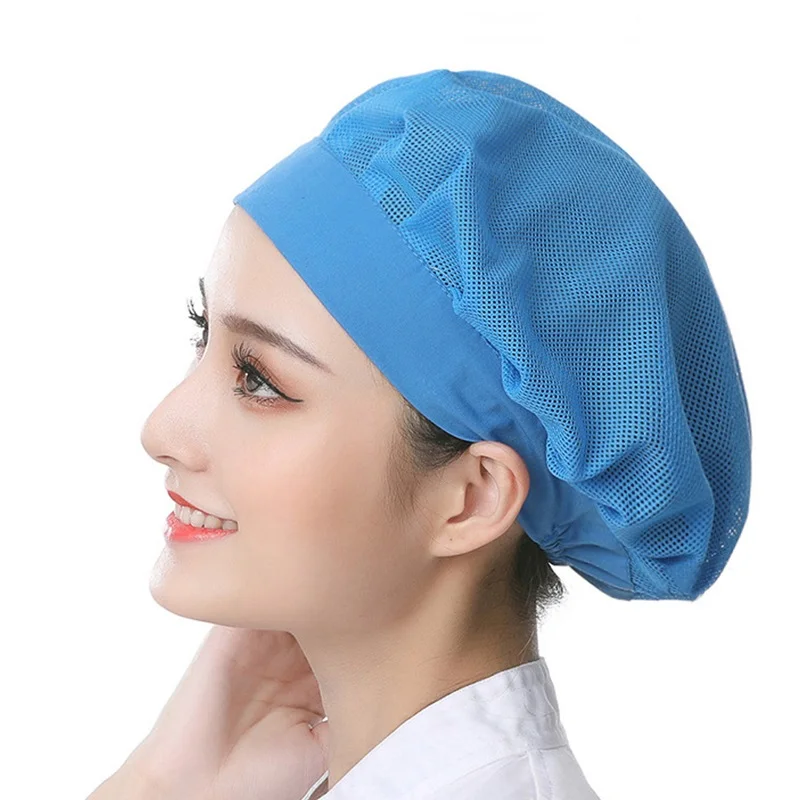 Унисекс Дышащие Эластичные Сетчатые Шапки Шеф-повара Для Кухни Ресторана