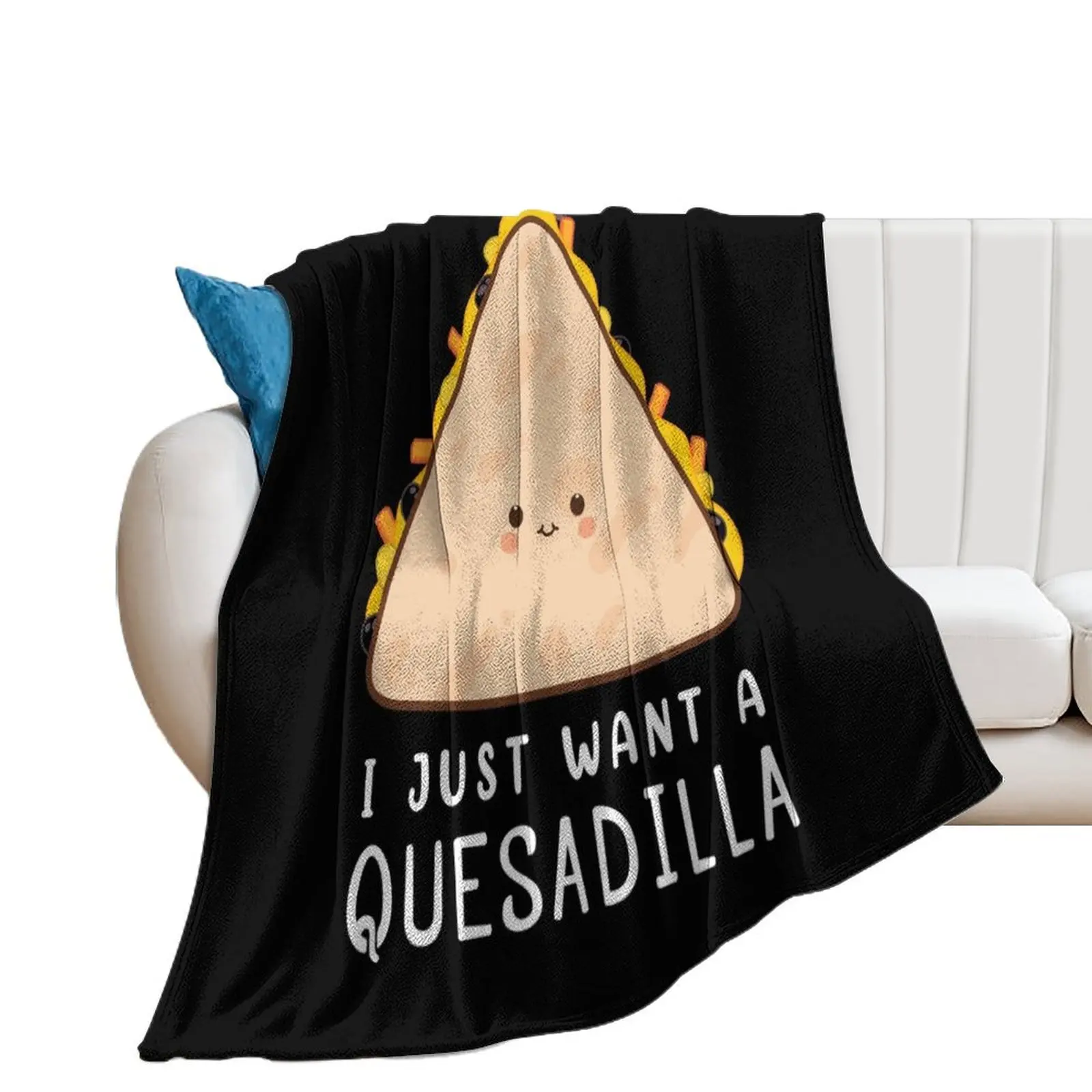 Забавная мексиканская кухня любимый я просто хочу дизайнерское одеяло Quesadilla