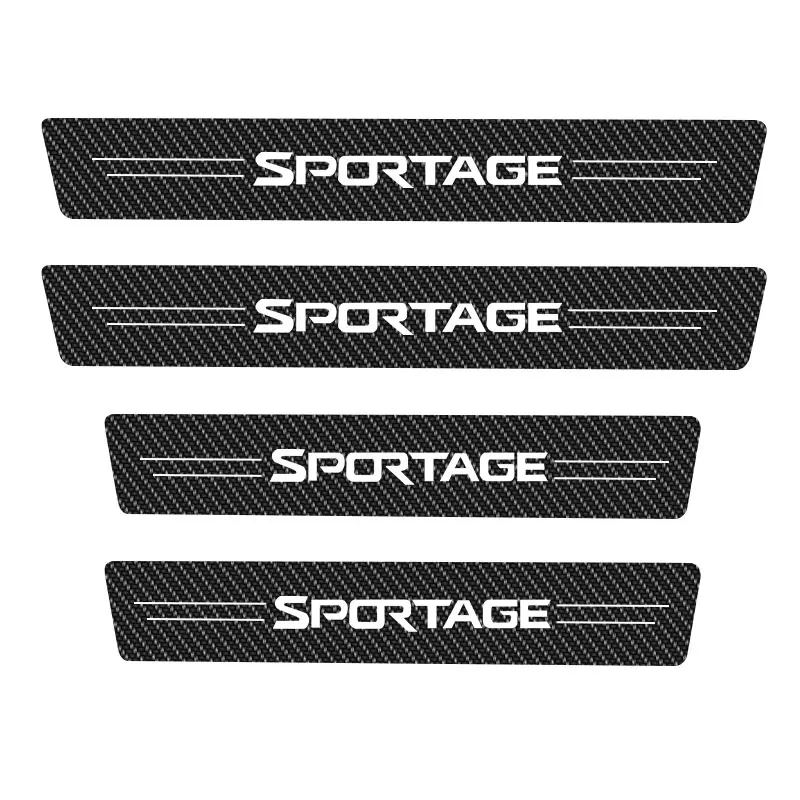 Накладка на порог двери автомобиля защитные наклейки из углеродного волокна для