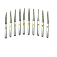 10pcs dental lab fg 1 6mm diamond bur drill set fit high speed handpieces polishing dia burs tf 12ef