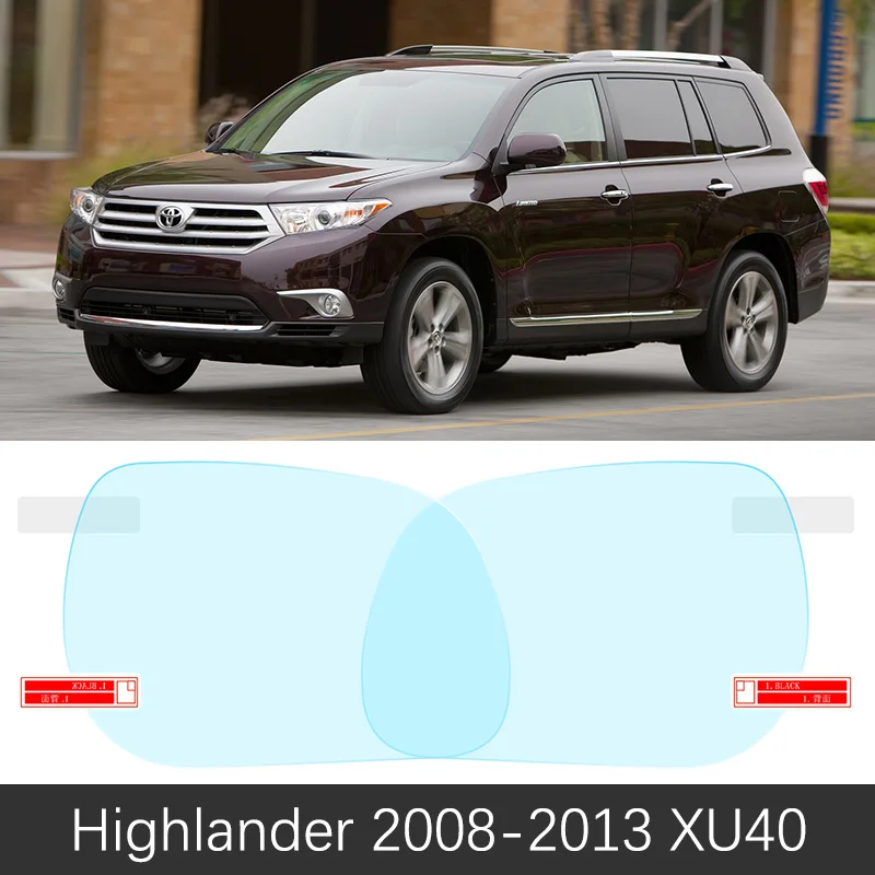 

Для Toyota Highlander 2008 ~ 2019 XU40 XU50 XU 40 50 полное покрытие противотуманная пленка аксессуары для зеркала заднего вида 2010 2012 2016 2017 2018