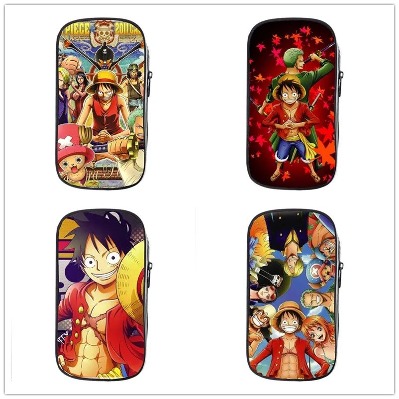 

Чехол для ручки Luffy с аниме-героями мультфильмов, оригинальный портативный чехол большой емкости для детей и студентов, Канцтовары