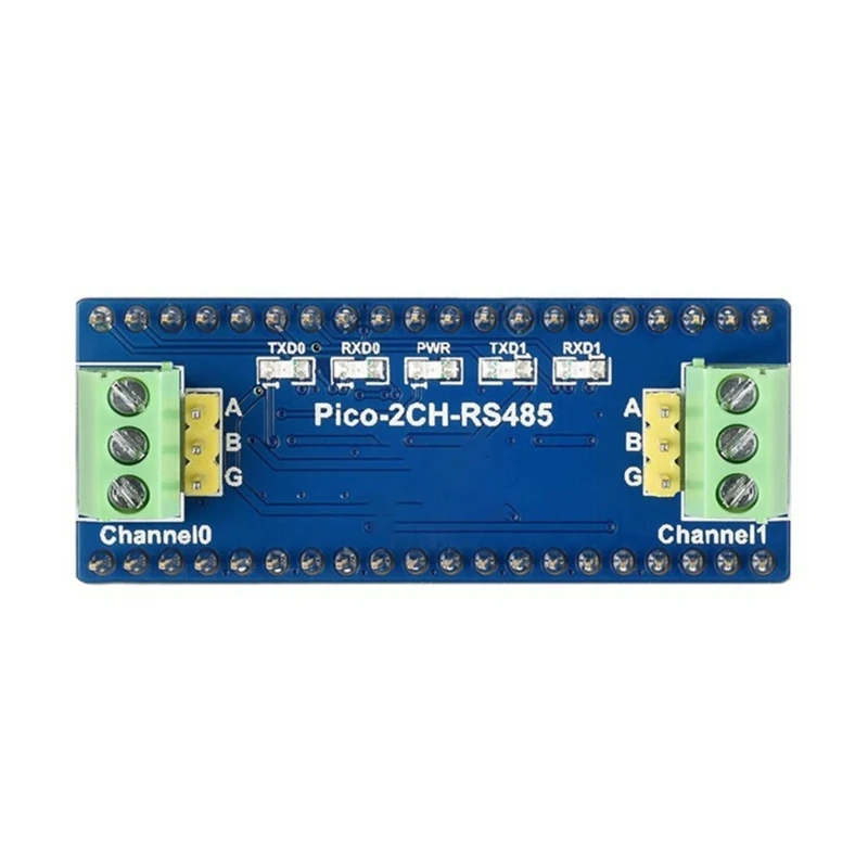 652F 2-канальный модуль RS485 HAT Breakout Shield для платы RPI PICO RP2040 UART к