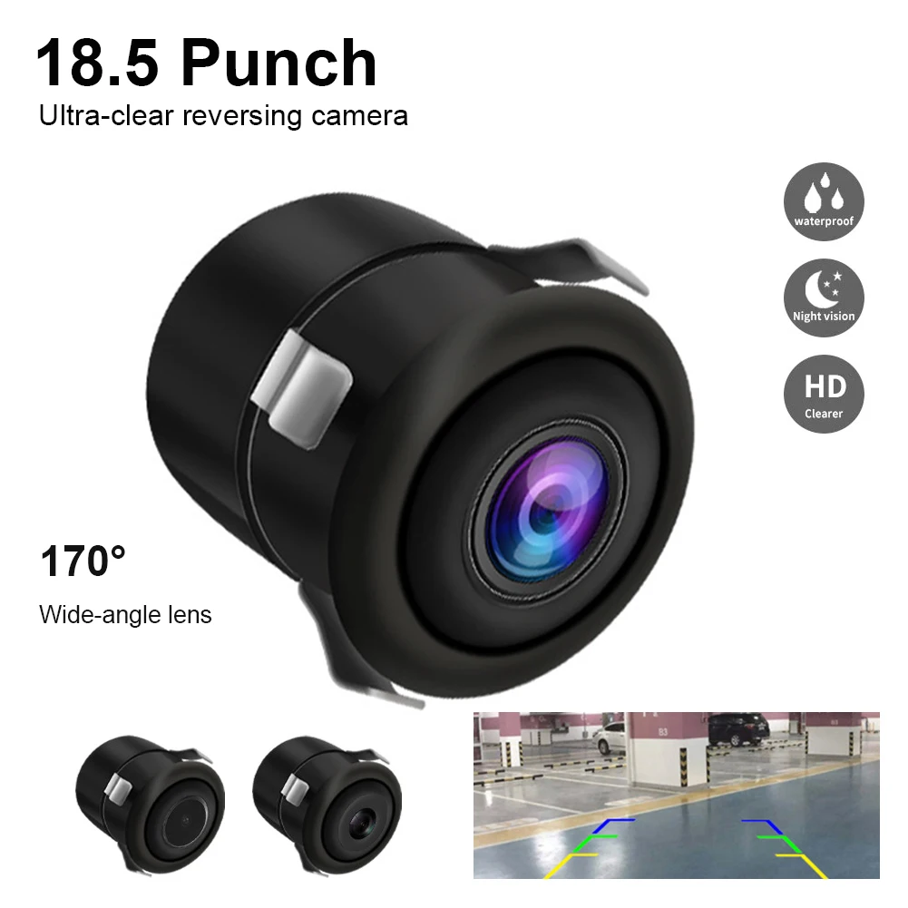 

Car Rear View Camera 170° Wide Angle Vehicle Backup Cameras Night Vision Reversing Auto Parking Monitor HD CCD Image Sensor