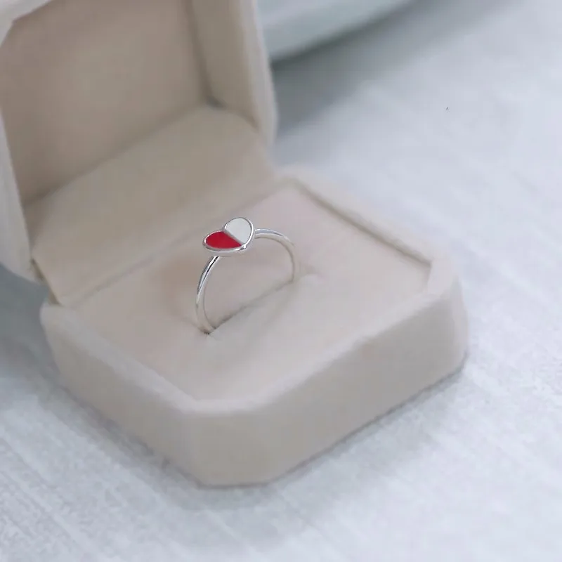 

New Design Heart Match Couple Rings For Women Korea Delicate Cute Rabbit Ears Open Ring Simple Wedding Bride Jewelry Gifts