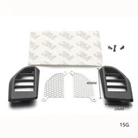 black nylon hood cooling vent air intake grille cover for trx 4 bronco rc car modification part