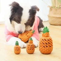 durable pineapple shaped dog toys chew safe pet toys for large medium small dogs puppy food dispensing ball teething