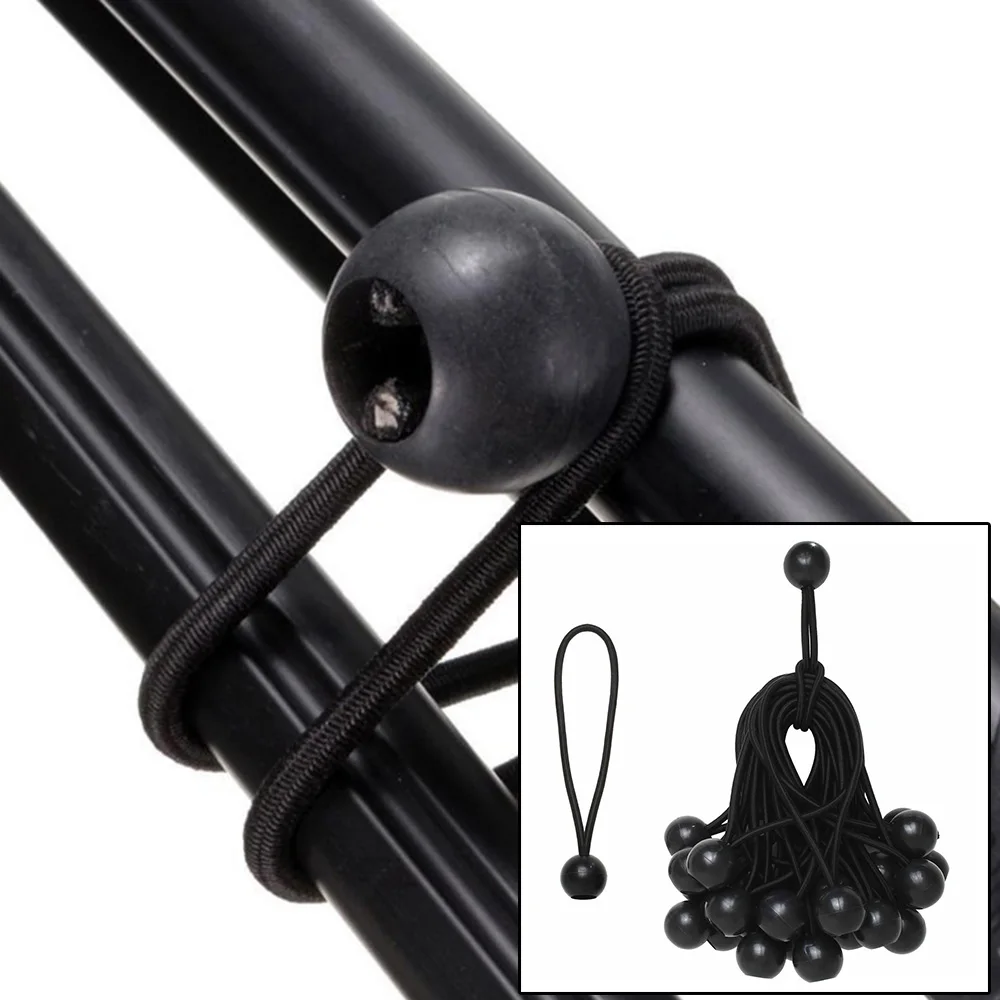 

​ 30pcs Ball Elastic Tarpaulin Tied Rope 15cm Tensioner Tie Accessory For Tent