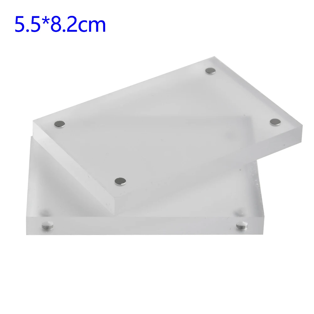 1PC Magnetic Transparent Acrylic Picture Photo Frame Poster Display Stand Holder Table Sign Price Tag Label Paper Promotion |