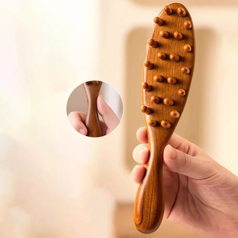 1 шт. расческа-меридиан для головы натуральный сандал расческа тела с длинной