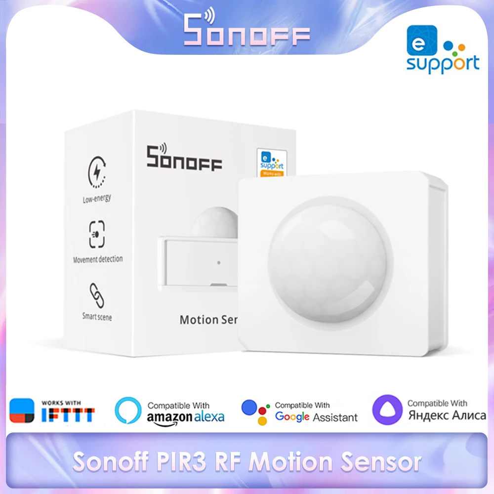 Датчик движения SONOFF PIR3 433 МГц с дистанционным управлением через приложение Ewelink |