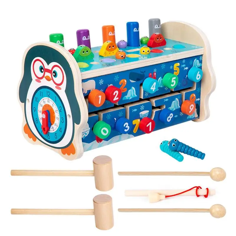 

Wooden Montessori Toys 7 In 1 Wooden Toddler Montessori Toys Interactive Educational Toy For Toddler Sturdy Fun Learning Games