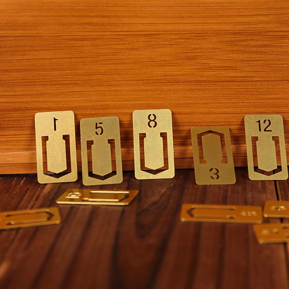 

Bookmarks Metal Number Creative Gifts Book Markers Brass Vintage Bookmark
