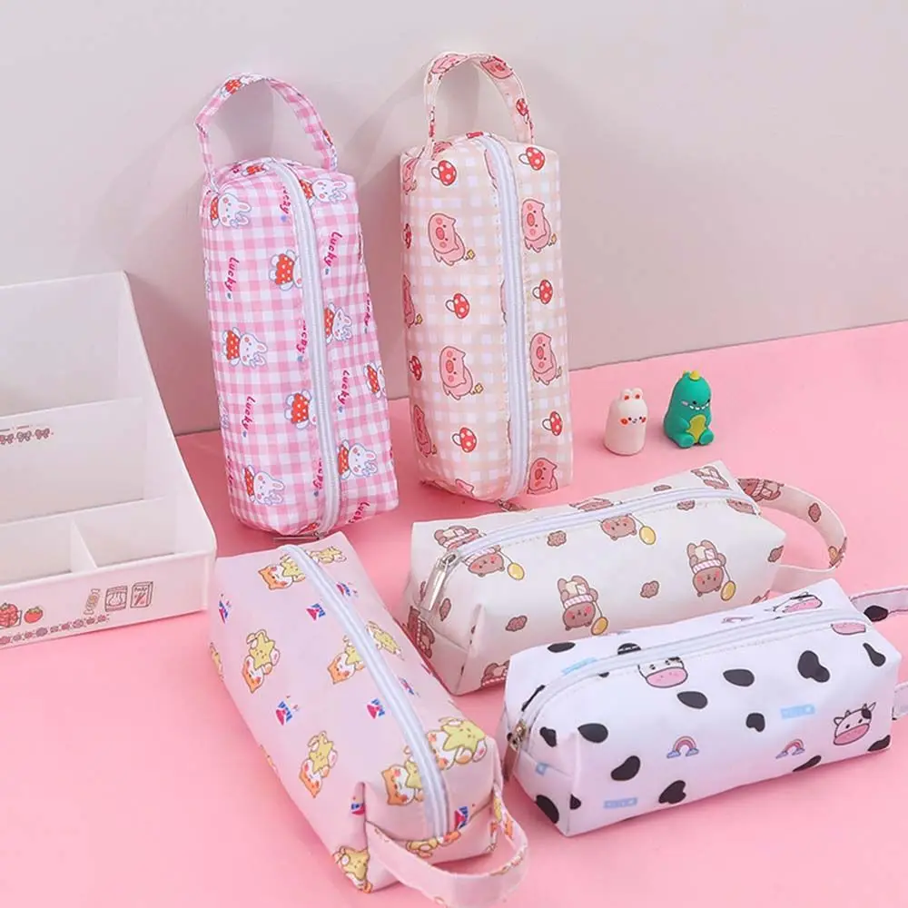 

Girl Portable School Supplies Korean Cute Cartoon Stationery Pencil Pouch Pencil Case Storage Bag