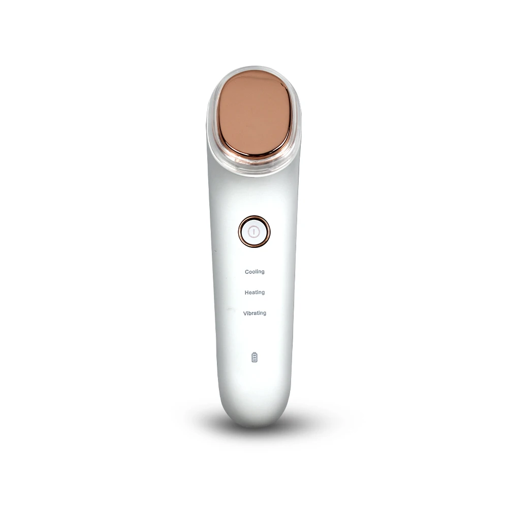 

Hot&Cold Facial Vibration Massager Ice Skin Care Cryotherapy Calm Skin Shrink Pore Warm Heating Relax Face Lifting Beauty Device