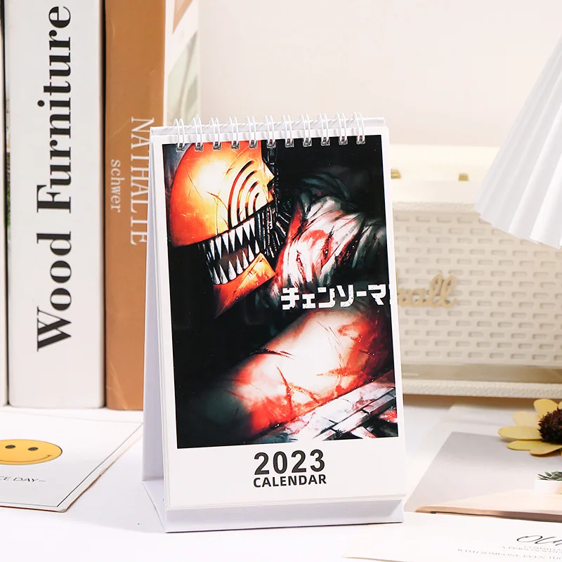 

Chainsaw Man Desk Calendar Denji Pochita Makima Cute Calendars Planner Organizers Room Decor Collection Anime Peripheral 2023