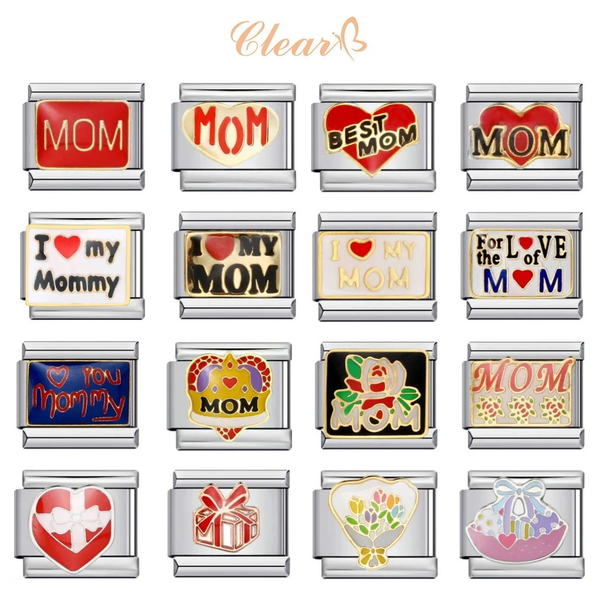 2025 модный сладкий теплый день матери очаровательные итальянские звенья для мамы