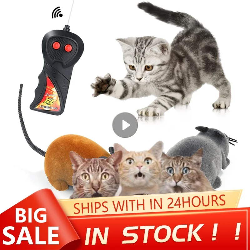 

Крыса плюшевая с дистанционным управлением, Беспроводная электронная игрушка-мышь на радиоуправлении, Популярная игрушка с эмуляцией флок...