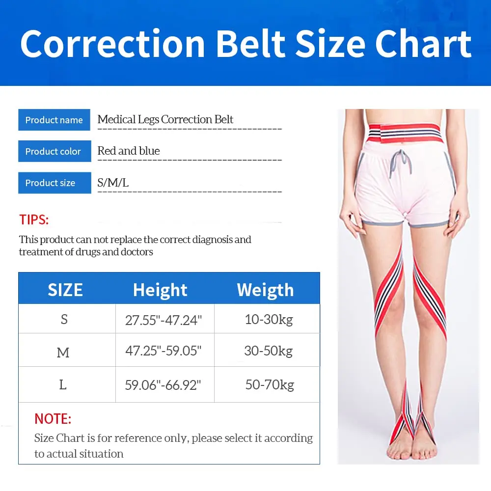 O / X Legs Correction Belt Legs Posture Corrector Band Unisex Pediatric Belt for Men Women and Children for Day and Night images - 6