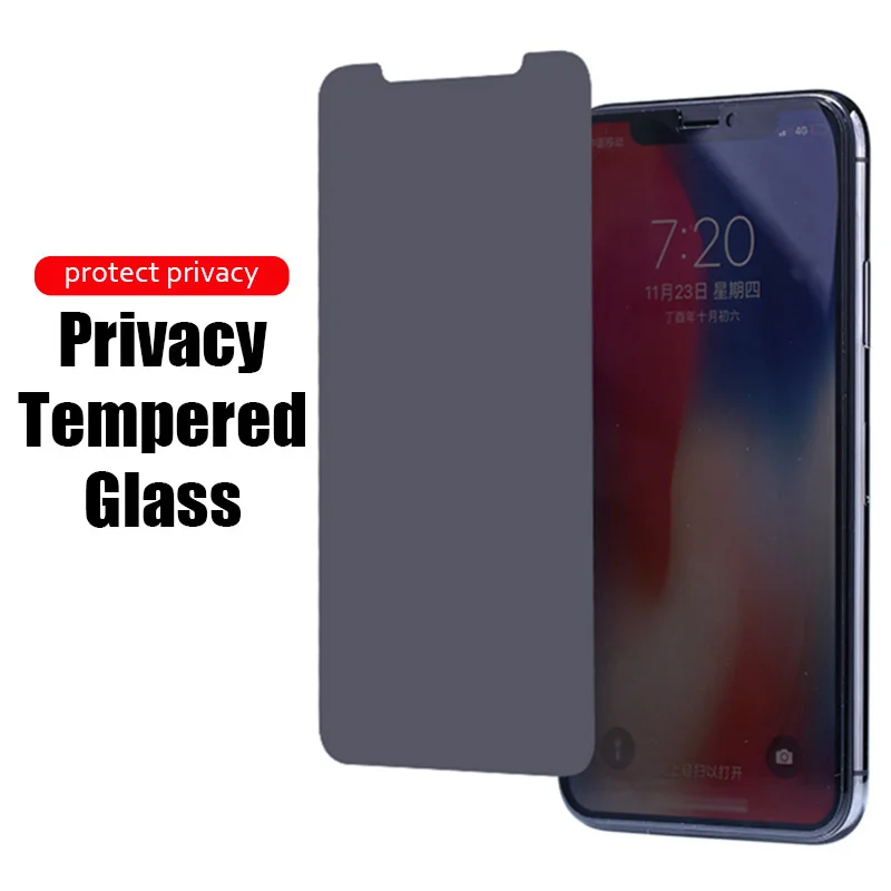 

Защита экрана для Iphone X XR XS Max SE2 2020 6 6S 7 8 Plus 3D, закаленное стекло для конфиденциальности для Iphone 12 Pro Max Mini 11 Pro Max