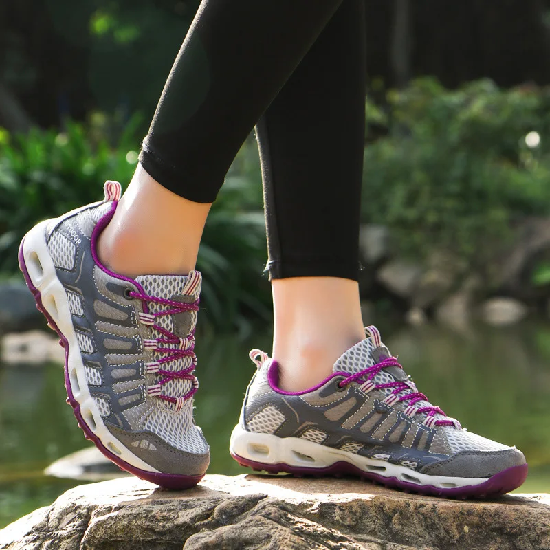 Women Water Sports Upstream Shoes Breathable Light Swimming Water Shoes Men Non-slip Wading Shoes Trail Barefoot Couple Sneakers