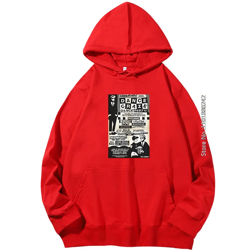 2-цветный Ska весна-осень новые толстовки и свитшоты The Specials Dance Craze Madness 2-цветные