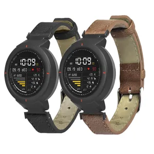 Ремешок из натуральной кожи для часов Amazfit Verge 3, ремешок в стиле ретро, браслет для часов Xiaomi Huami Amazfit Verge 3