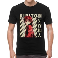 kirigaya kazuto t shirts men cotton oversized t shirts anime manga sword art online kirito tee tops streetwear tshirt emo men