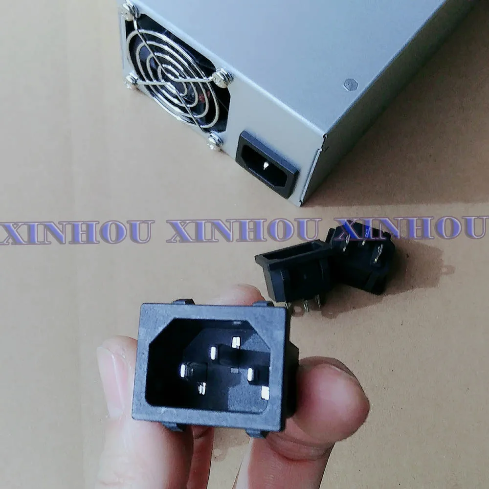 

10PCS AC-05 AC Power Socket 3 Pin Male Plug Connector For ASIC miner UPS APW3 APW7 APW8 APW9 APW12 G1240 BTC LTC power supply