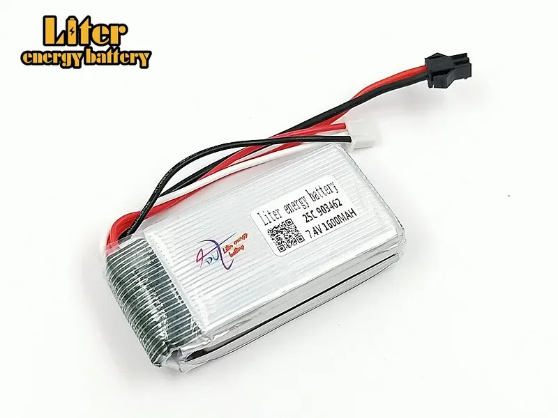 7.4V 1600mAh 903462 Аккумулятор Lipo 25c для автомобиля 12428 FT009 аккумулятор катера с