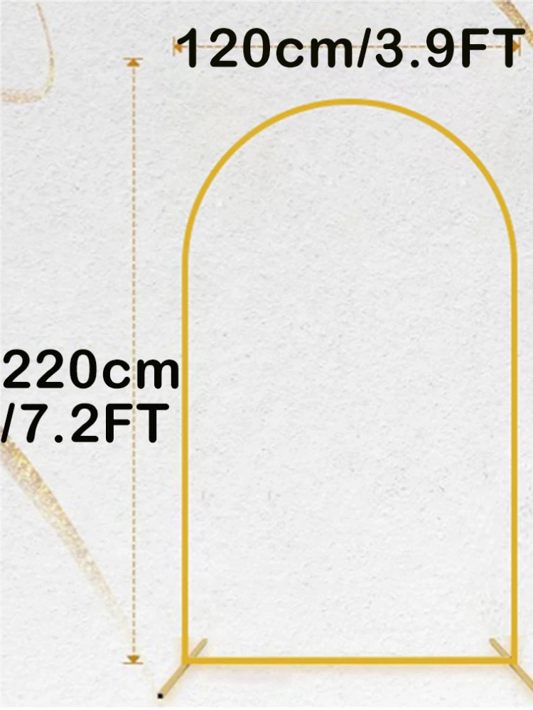 

Золотая металлическая арочная подставка для фотосессий