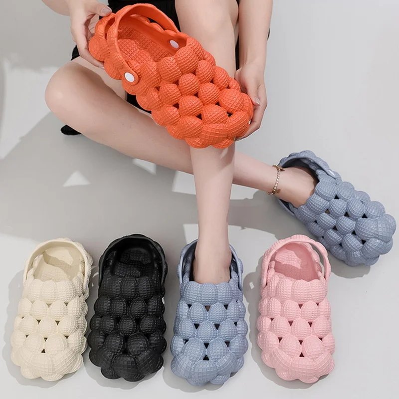 

Сланцы из ЭВА для мужчин и женщин, мягкие сандалии для дома и пляжа, летняя обувь для массажа, на мягкой платформе, 2023