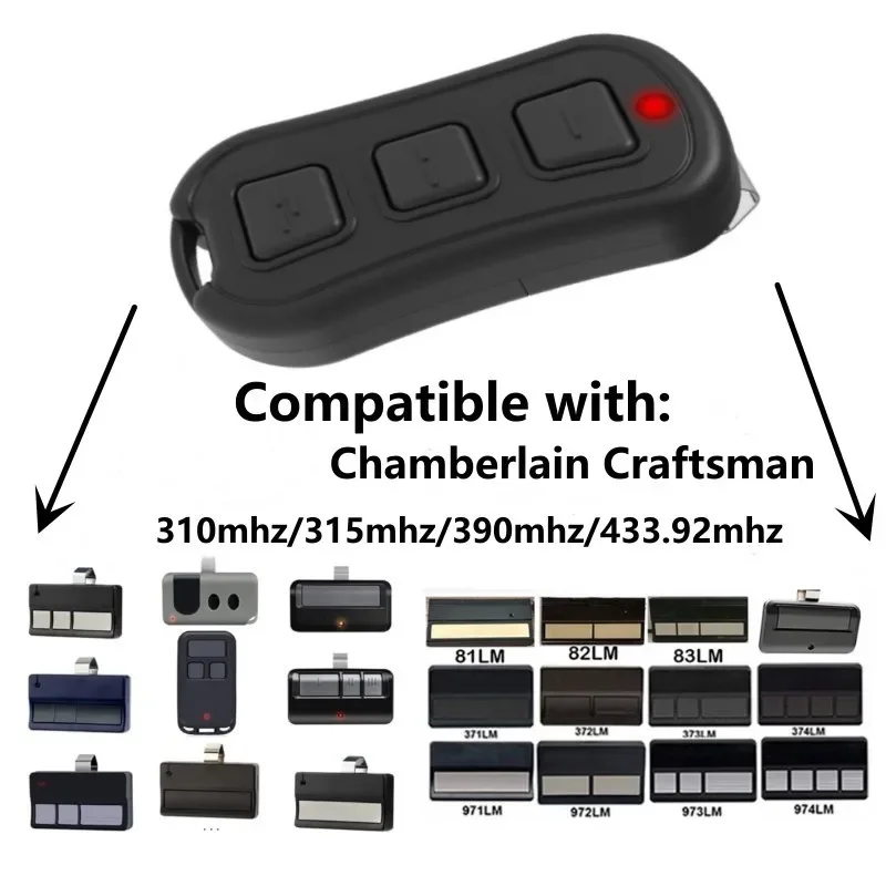 Совместимый Liftmaster/Craftsman 893MAX 390 МГц 315 устройство открывания гаражных ворот желтый