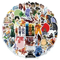 103050pcs cartoon anime avatar the last airbender sticker for toys luggage laptop ipad gift car phone sticker wholesale