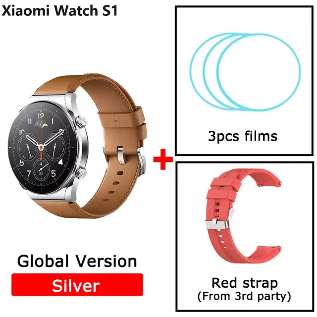 

Смарт-часы Xiaomi Mi Watch S1, мужские часы для звонков, спортивные водонепроницаемые Смарт-часы для фитнеса с сенсорным экраном