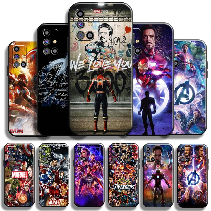 

Marvel Avengers Logo Phone Case For Samsung Galaxy M31 M31S Cover Black Full Protection Carcasa Funda Coque Back Soft