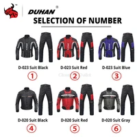 duhan autumn winter waterproof motorcycle jacket motorcycle pants 7pcs protectors moto suit touring clothing protective gear