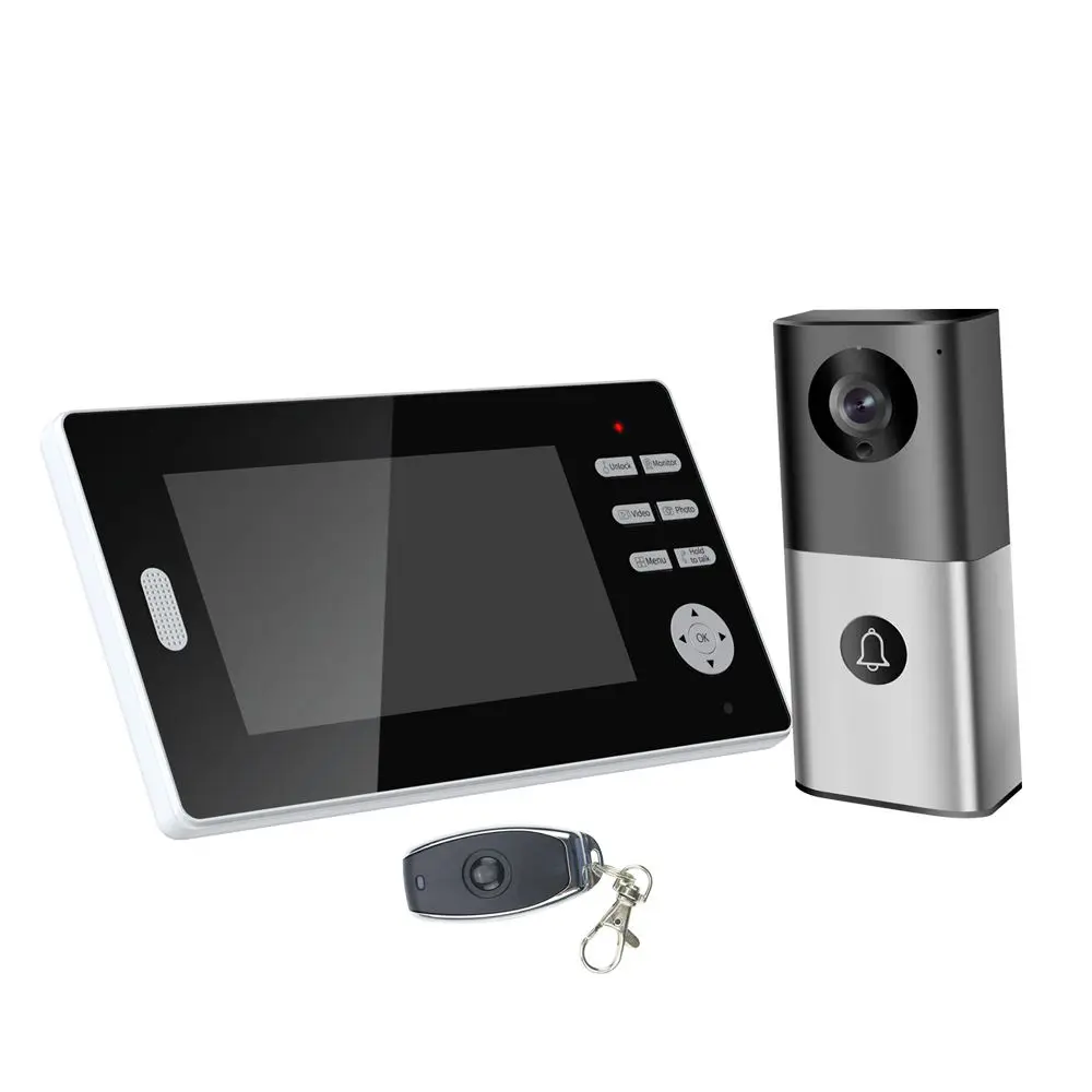 

Wireless smart home visual intercom system Night vision waterproof visual doorbell Mobile phone APP unlock video door phone