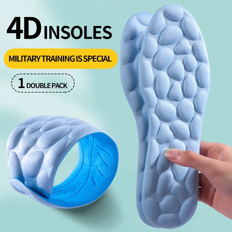 2023 Massage Memory Foam Insoles For Shoes Sole Breathable Cushion Sport Running Insoles For Feet Orthopedic Insoles Heel Pads