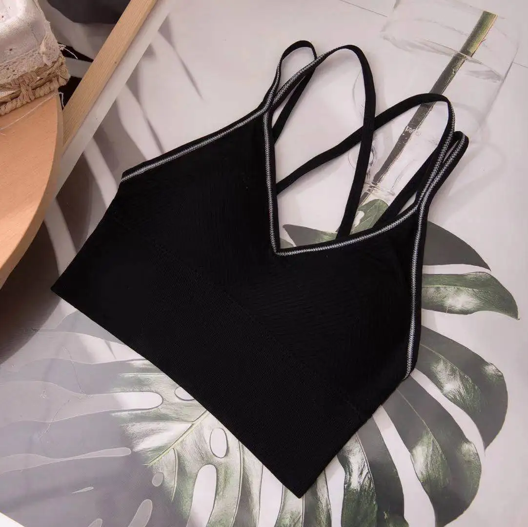 Женское хлопковое нижнее белье топы-трубы сексуальный однотонный топ модный