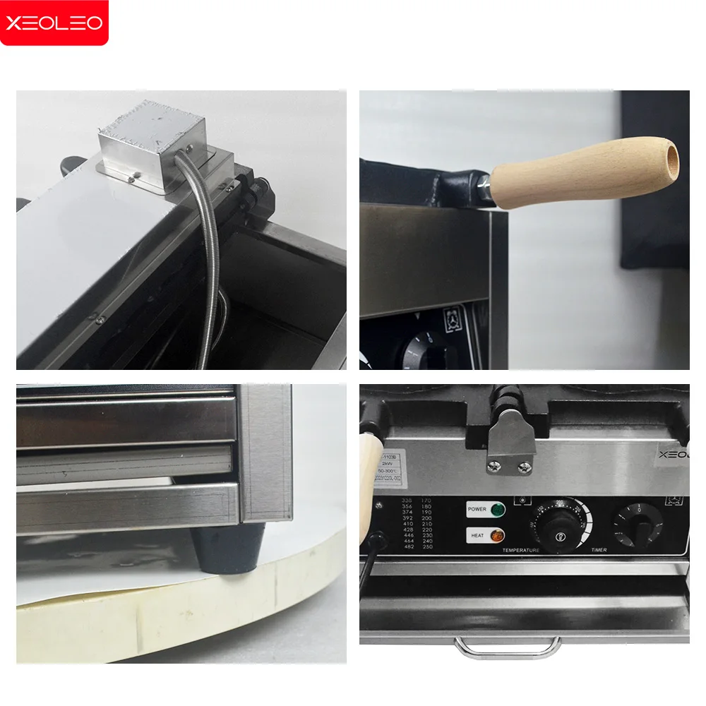 Машина XEOLEO Taiyaki 5 шт. машина для вафель в форме рыбы 3000 Вт с антипригарным