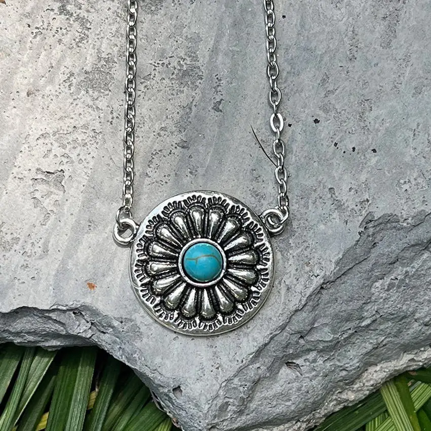 Ожерелье женское из нержавеющей стали винтажное украшение в западном стиле