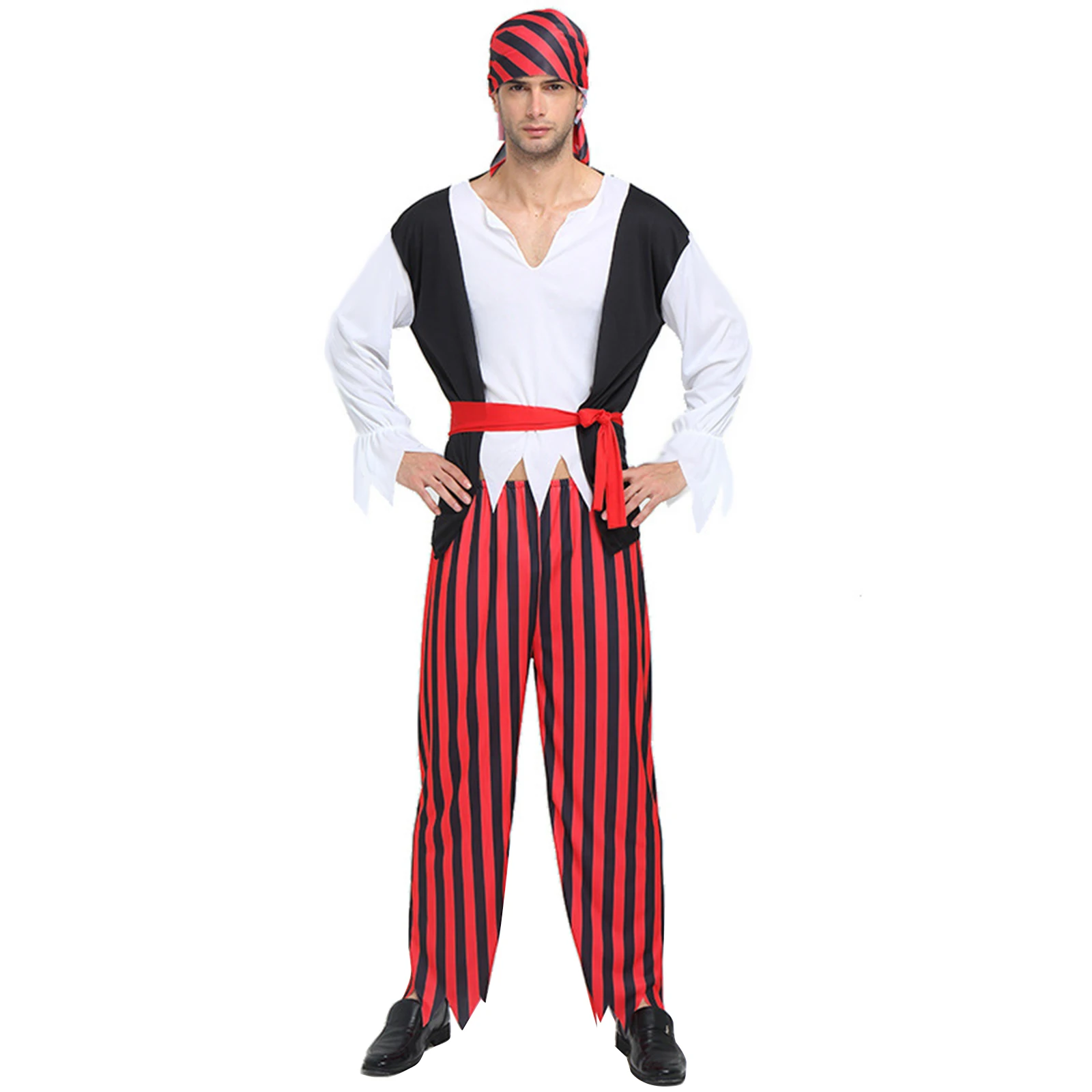 Men Women Pirate Pirates Of The Caribbean Cosplay Captain Jack Sparrow Costume Adult Female Male Female Carnival Halloween Sexy images - 6