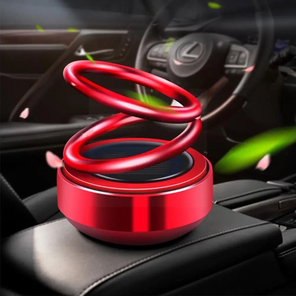 

Solar Car Air Freshener Fragrance Automatic Accessories Interior Rotation Car Flavoring Air Auto Aromatherapy Parfu U9t2
