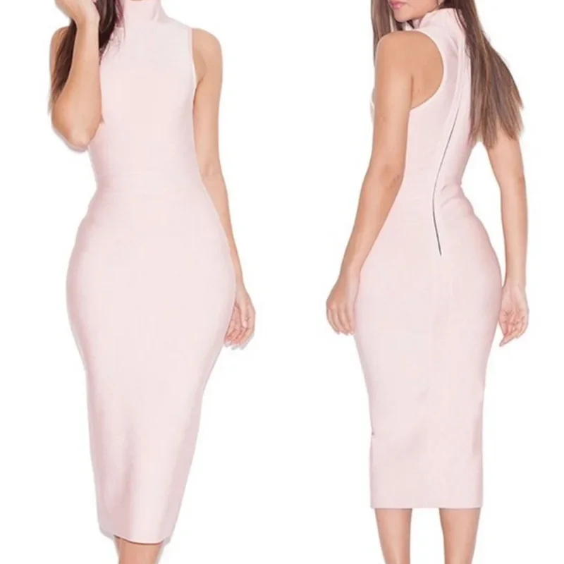 Элегантное женское платье-поло/черепашка без рукавов в европейском и