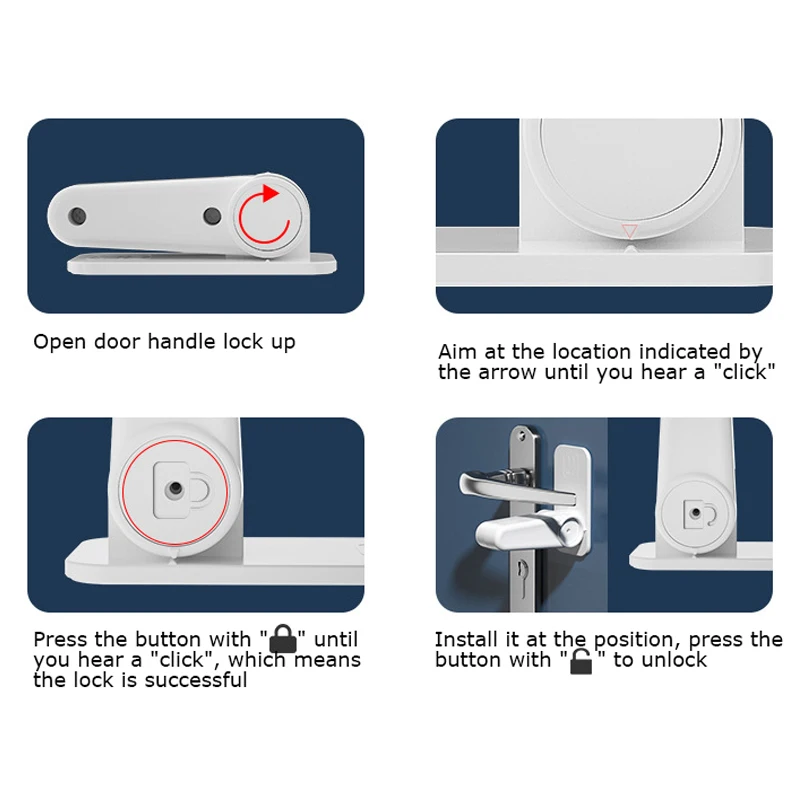 Дверной замок дверная ручка для защиты от детей легко установить и использовать