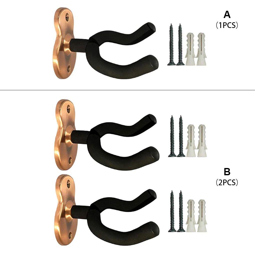 

Guitar Wall Hanger Holder Rotatable Bracket Stand String Instrument Rack